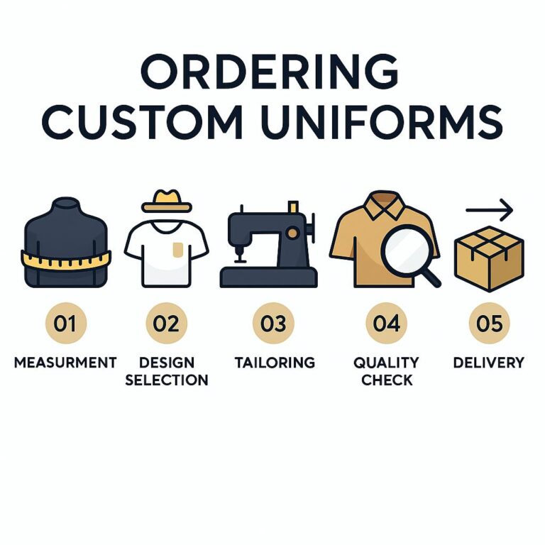 Step-by-Step Process of Ordering Custom Uniforms with Quick Fit Tailors